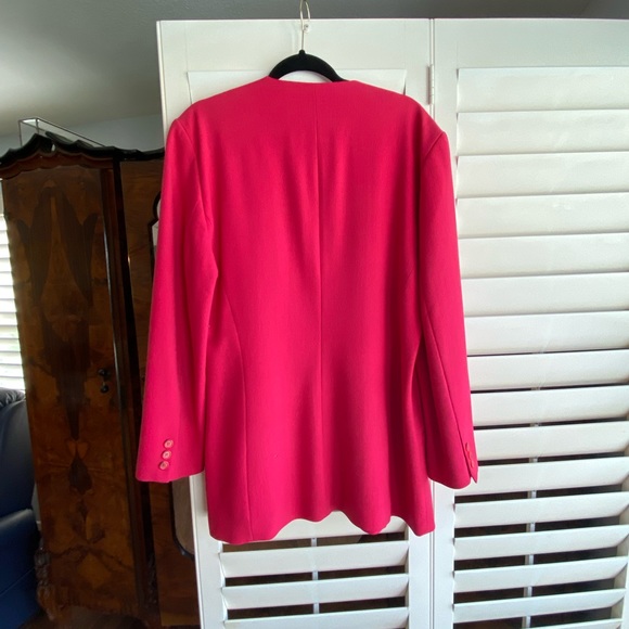 Ellen Tracy bright pink blazer VINTAGE - Picture 2 of 2